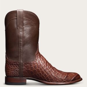 Men The Townes Walnut Alligator